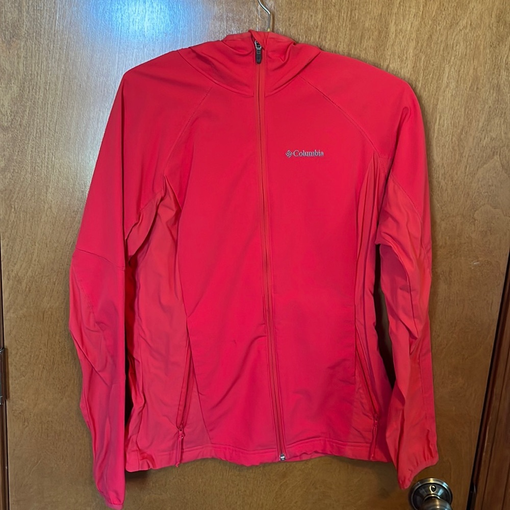 Lightly Worn Columbia Pink Windbreaker and Raincoat